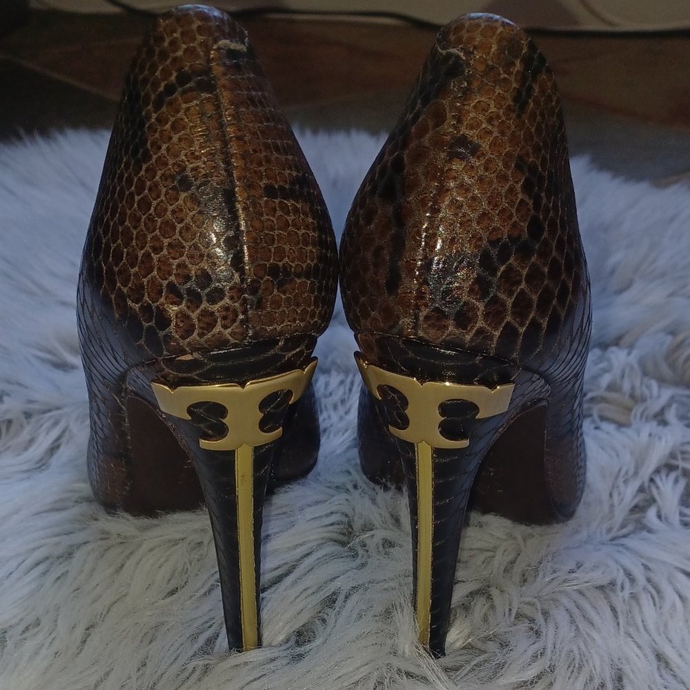 Tory Burch Brown Jude heels - Picture 7 of 16